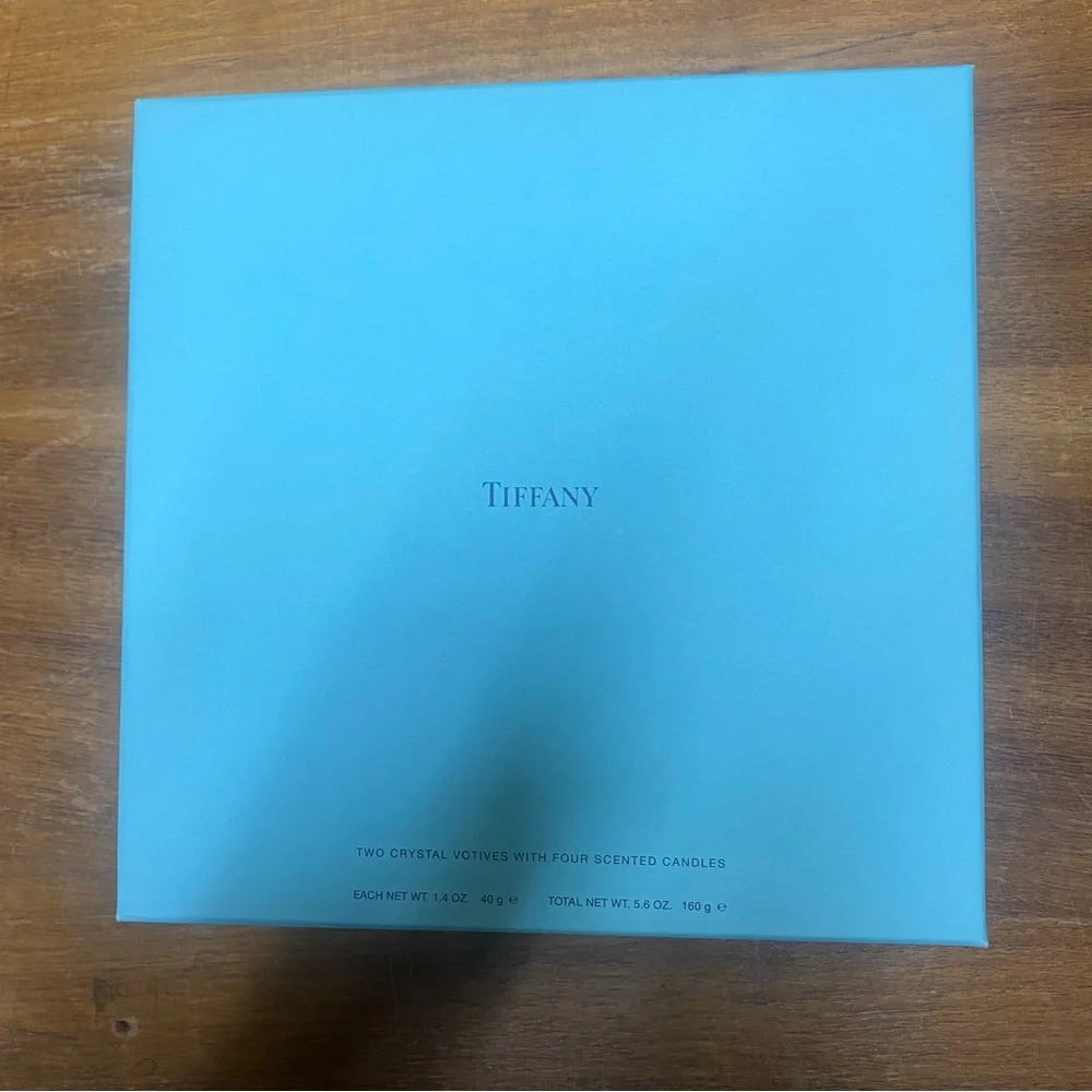 Tiffany Votive Candle Set In Box